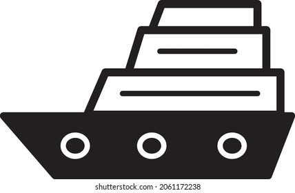 Ship vector icons. Suitable to place and content with that theme social media, web, website, internet ads and others.