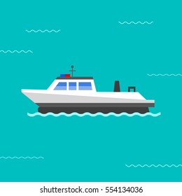 Ship vector illustration.