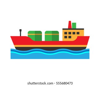 Ship vector illustration.