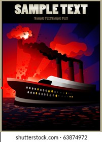 ship vector illustration