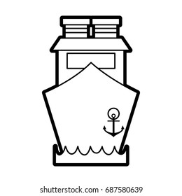 ship vector illustration