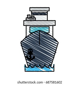 ship vector illustration