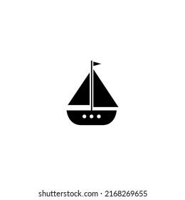 ship vector illustration for an icon, symbol or logo. ship flat design