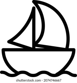 ship Vector illustration on a transparent background. Premium quality symbols. Stroke vector icon for concept and graphic design.