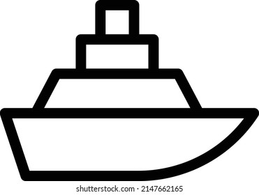 ship Vector illustration on a transparent background. Premium quality symbols. Stroke vector icon for concept and graphic design.