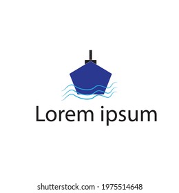 ship vector logo or clipart illustration of logo