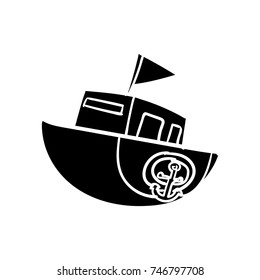 ship vector sticker