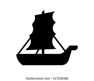 ship vehicle transportation transport image vector icon logo silhouette
