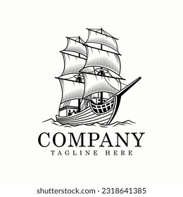 Ship vintage logo for company