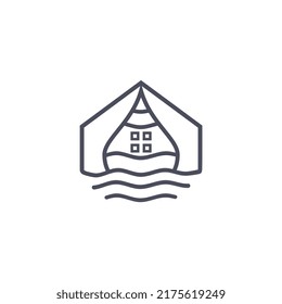 ship water home logo vector