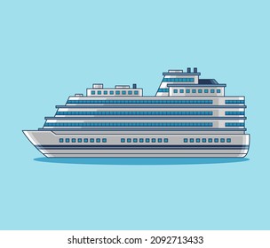 Ship water transportation illustration vector design