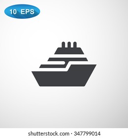 ship, web icon. vector design