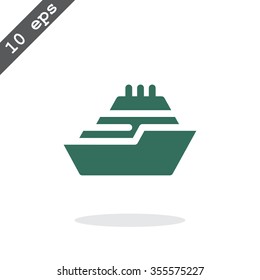 ship, web icon. vector design