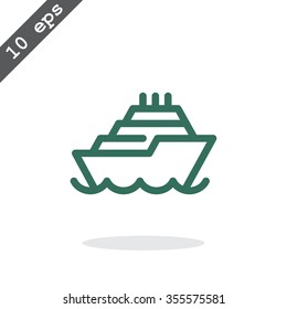 ship, web icon. vector design
