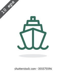 ship, web icon. vector design