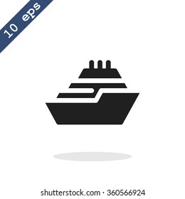 ship, web icon. vector design