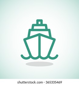 ship, web icon. vector design