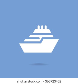 ship, web icon. vector design