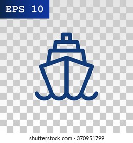 ship, web icon. vector design