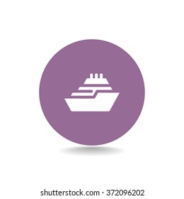 ship, web icon. vector design