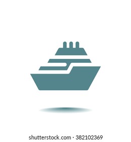 ship, web icon. vector design
