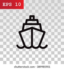 ship, web icon. vector design