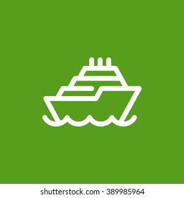 ship, web icon. vector design