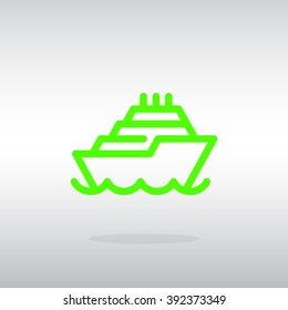 ship, web icon. vector design