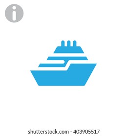ship, web icon. vector design