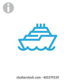 ship, web icon. vector design