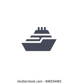 ship, web icon. vector design