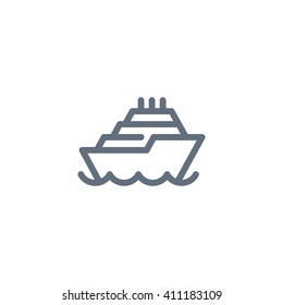 ship, web icon. vector design