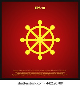 ship wheel icon