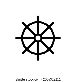 Ship wheel icon for apps and web sites