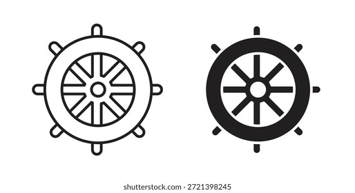 Conjunto de conceitos do ícone da roda de remessa. Coleção de ícones simples