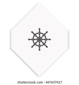 Ship wheel illustration.