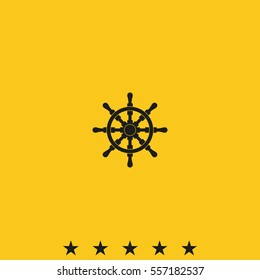 Ship wheel illustration.