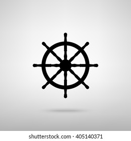 Ship wheel sign