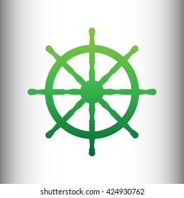 Ship wheel sign