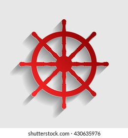 Ship wheel sign