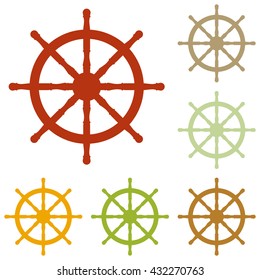 Ship wheel sign