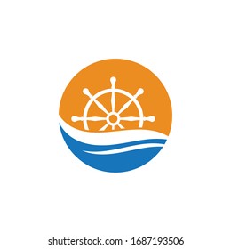 Ilustración vectorial del símbolo de la dirección del buque