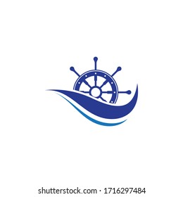 Ilustración vectorial del símbolo de la dirección del buque