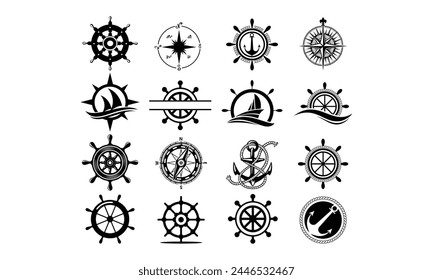 Ship wheel SVG,, Gift boxes Silhouette, Gift boxes Cut File, Gift boxes cutting files, printable design, Clipart, svg