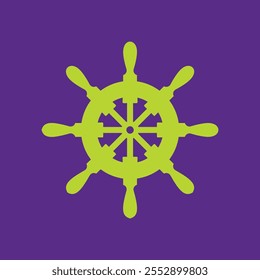 Ship wheel trendy artwork gorgeous abstract vector illustration colorful applicative design.eps