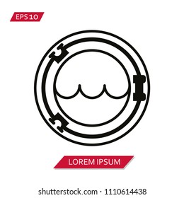 ship window vector icon symbol