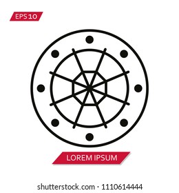ship window vector icon symbol