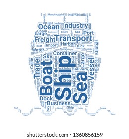 ship word cloud. tag cloud about ship.