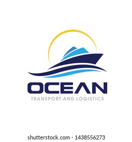 Ship, Yacht, Cruise Logo Vector