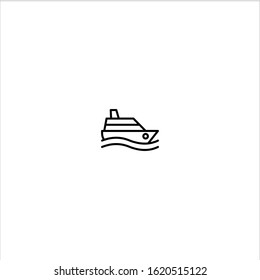 Ship, yacht icon- vector illustration